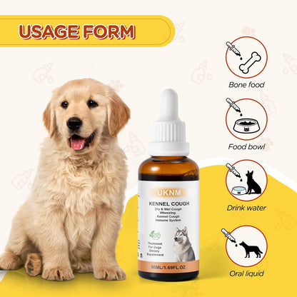 Kennel Cough Relief - UKNM Herbal Drops for Dogs (50ml)