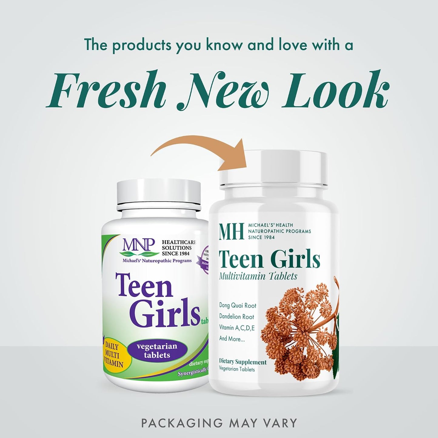 Michael's Health Naturopathic Programmes Teen Girls Multivitamin - 60 Vegetarian Tablets - With B Complex Vitamins & Female Herbal Blend - Kosher - 30 Servings - görsel 3