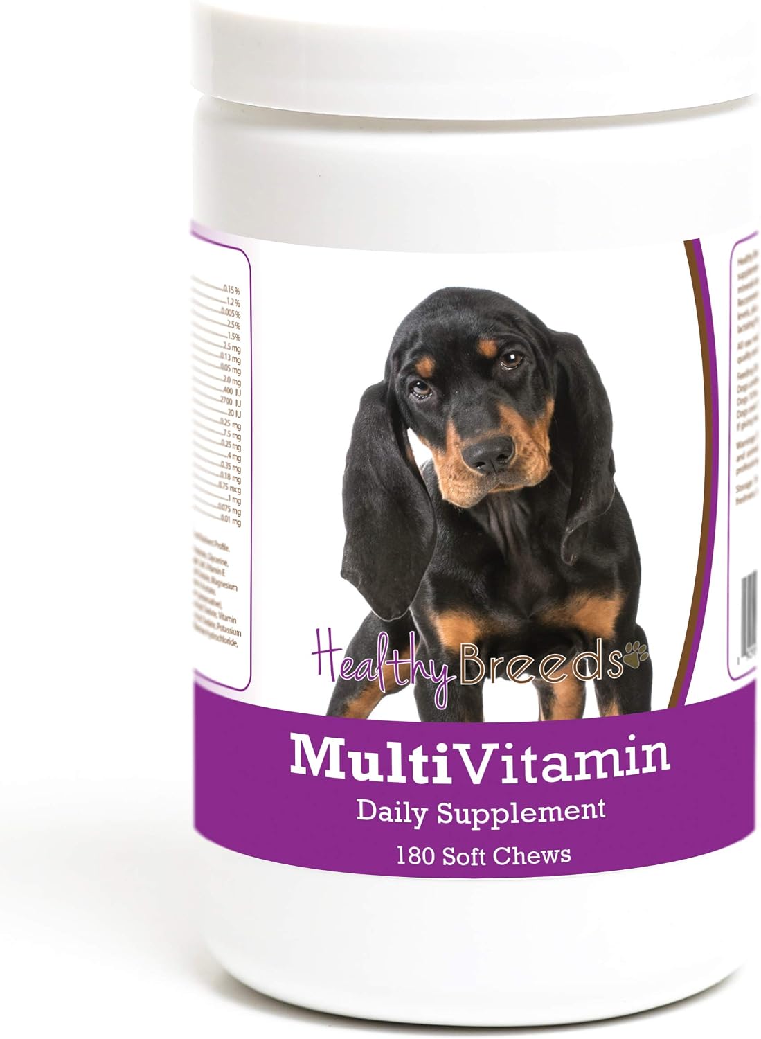 Healthy Breeds Black and Tan Coonhound Multivitamin Soft Chew for Dogs 180 Count - görsel 1