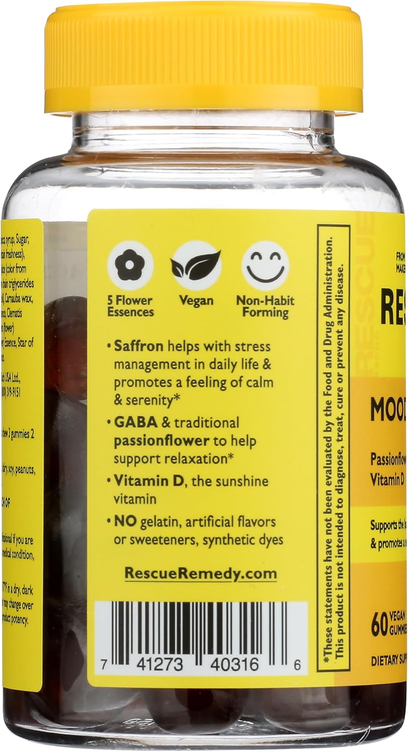 Bach Rescue Plus Mood & Stress Support Gummies - 60 Count - görsel 4