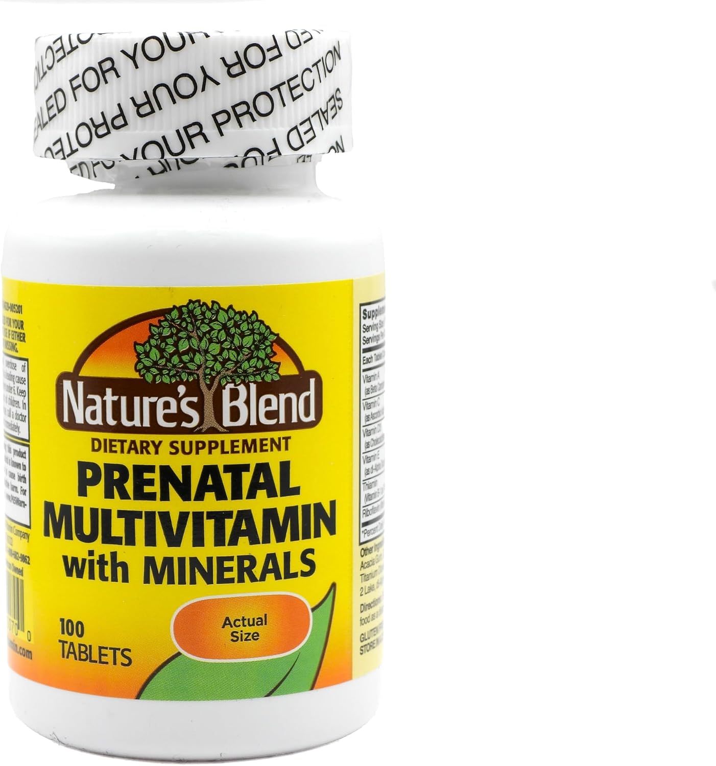 Nature's Blend Prenatal Formula Multivitamin - 100 Tablets - görsel 1