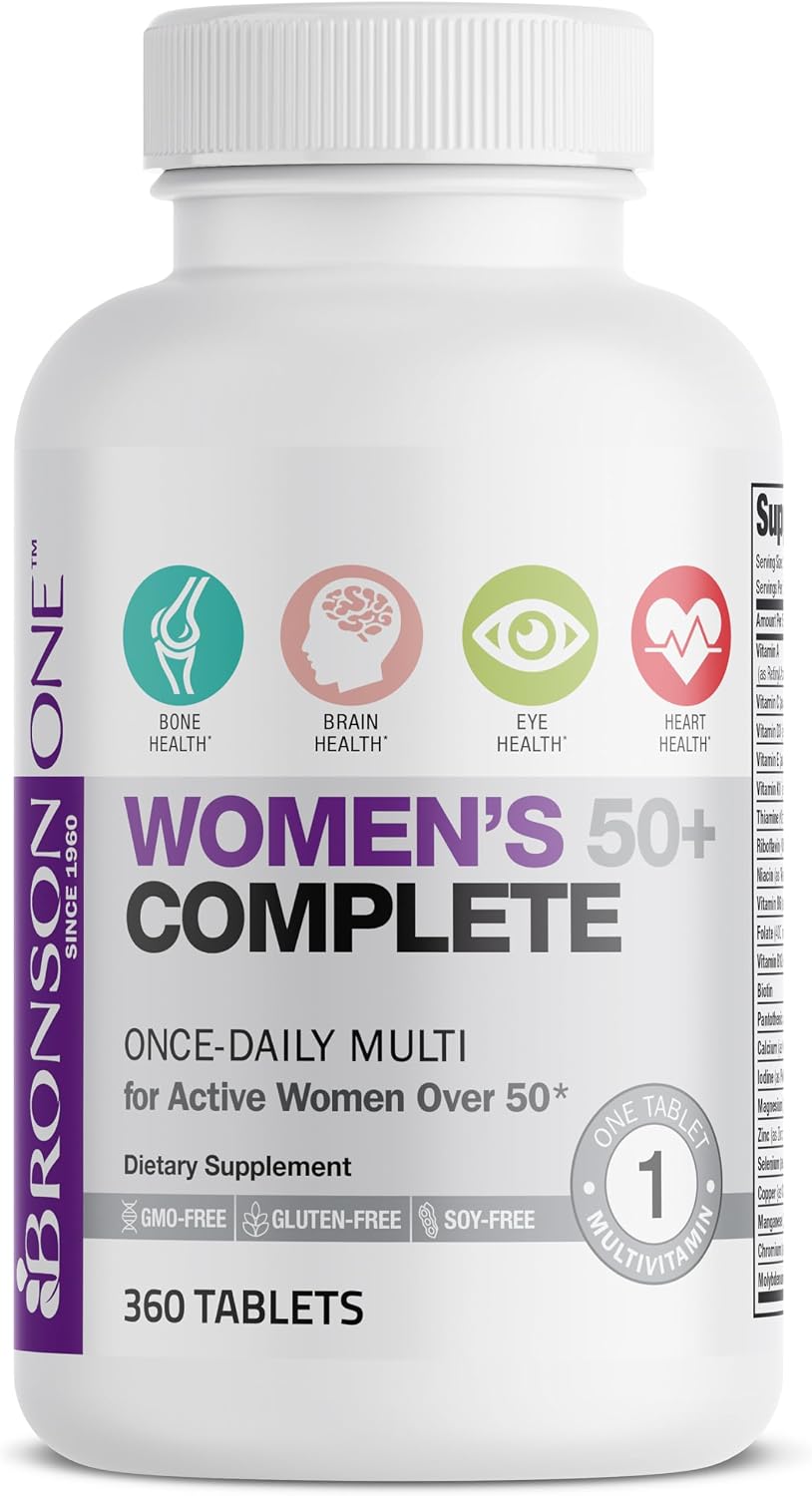 Bronson Once Daily Women’s 50+ Complete Multivitamin and Multimineral, 360 Tablets - görsel 3