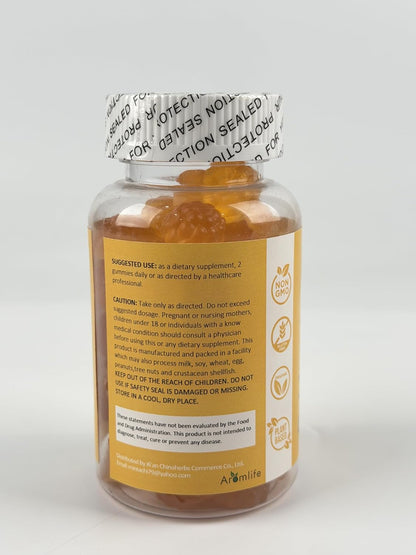 Aromlife Fibro Inositol Gummies - Natural Folate & Vitamins B6 & B12 - 60 Orange Flavour Women's Gummies for Daily Balance