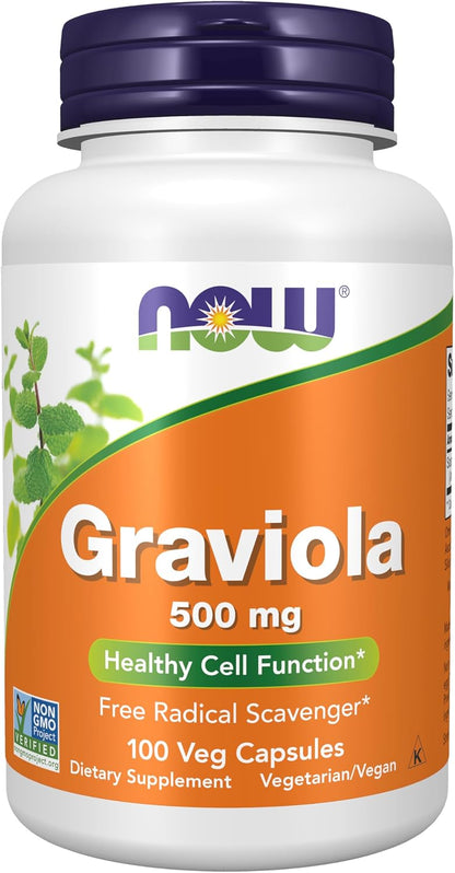 NOW Foods Graviola (Annona muricata) 500 mg – 100 Veg Capsules