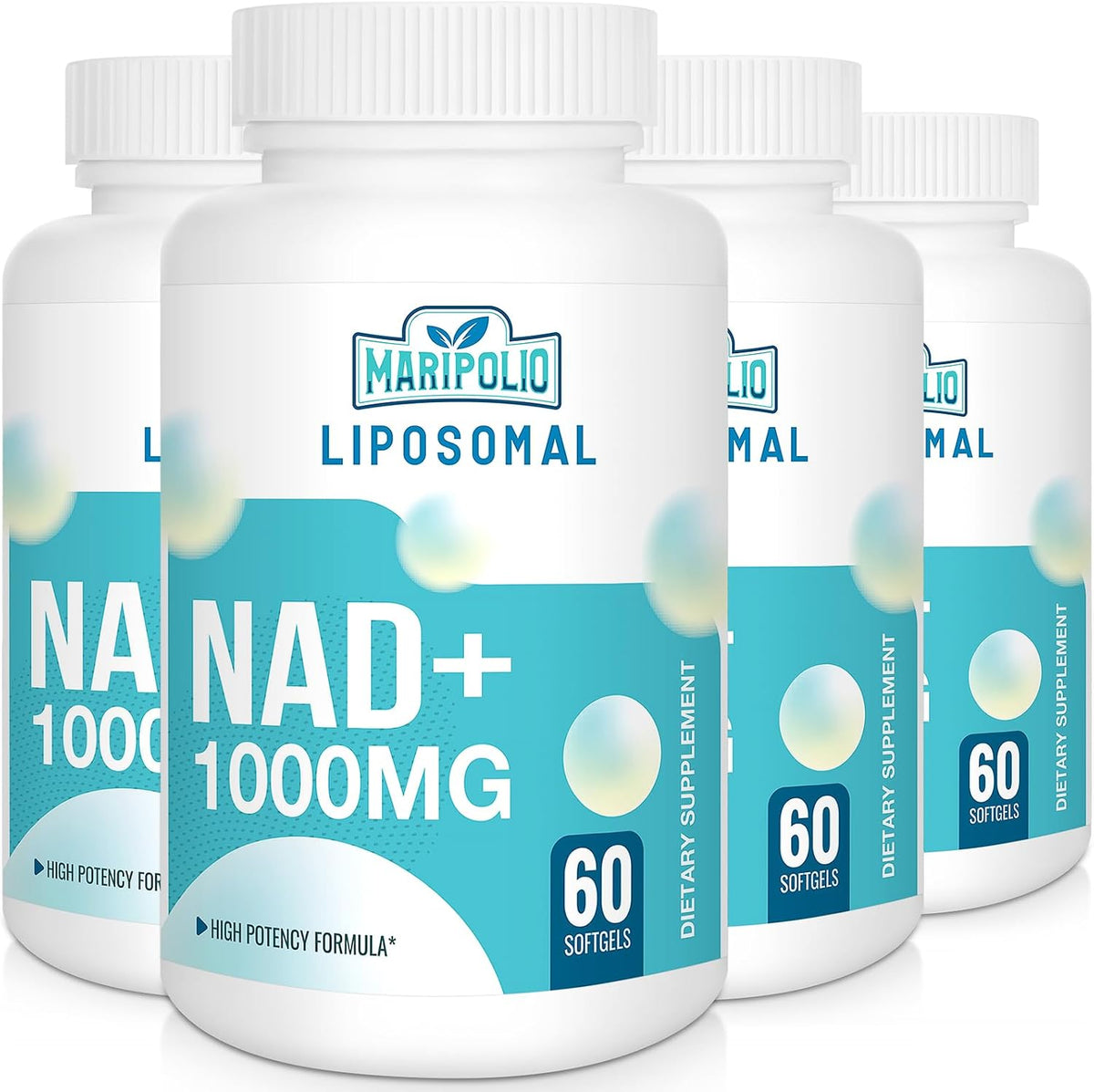 Liposomal NAD+ 1000 mg Supplement – High Bioavailability for Cellular Energy & Wellness Support, 240 Soft Gels - görsel 1
