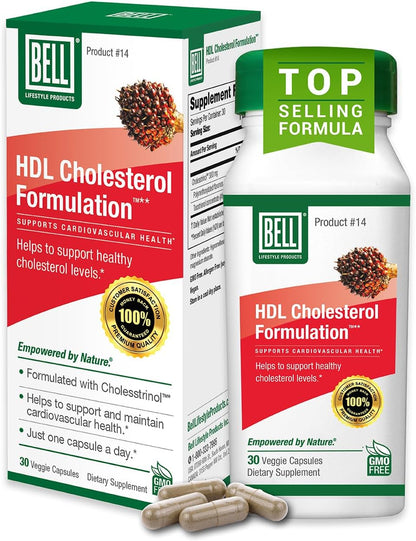 Bell HDL Cholesterol Formulation™ - Cholesterol Health Supplement for Men and Women, 30 Capsules