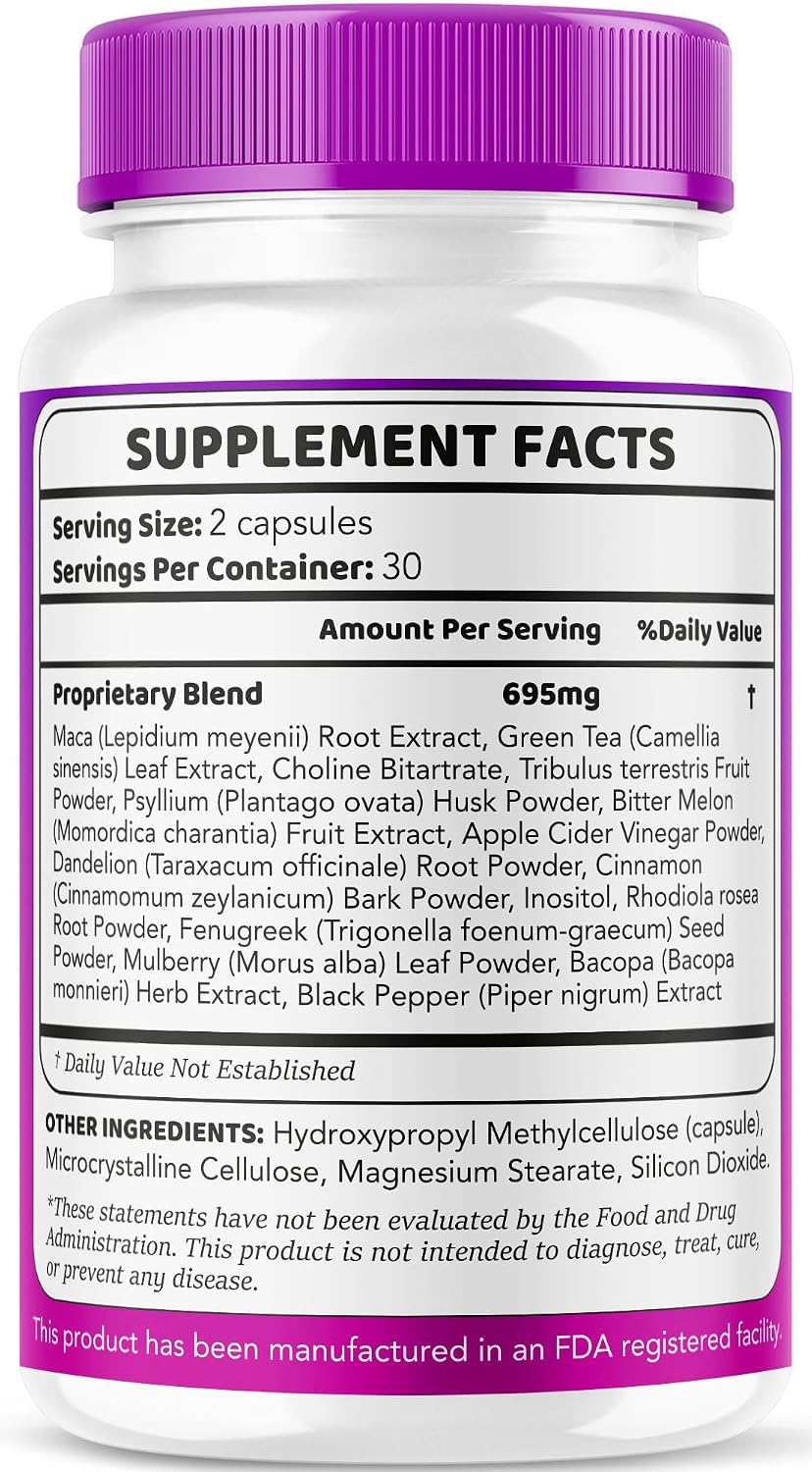 (3 Pack) GlycoEase Glyco Optimiser - Official GlycoEase Capsules Natural Supplement Support, Glycoease Premium Naturals, Glycoeas Advanced Formula Reviews, 180 Capsules for 3 Months - görsel 8