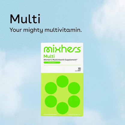 MIXHERS Multi - Women's Multivitamin Drink Mix - Coconut - 15 Packets