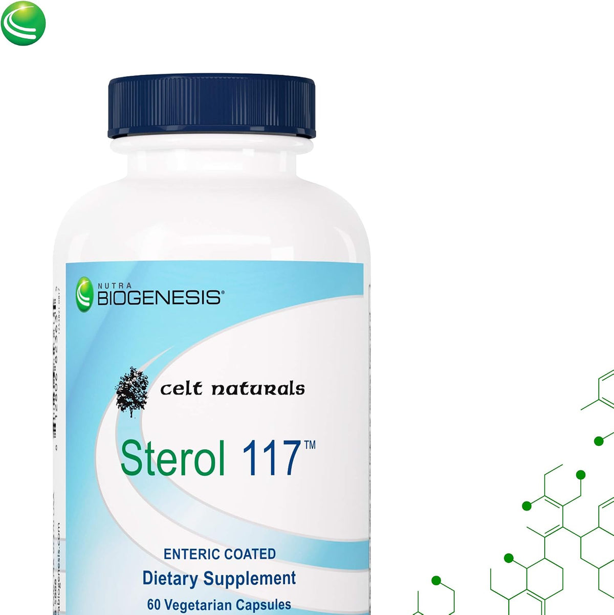 Sterol 117 - Plant Sterols Supplement with Beta Sitosterol, 60 Vegetarian Capsules - görsel 4