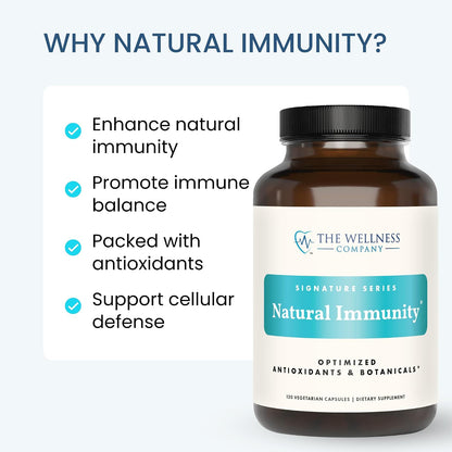 Natural Immunity - Botanical Immune Support with Oregano, Reishi, Zinc, Vitamin C & Quercetin