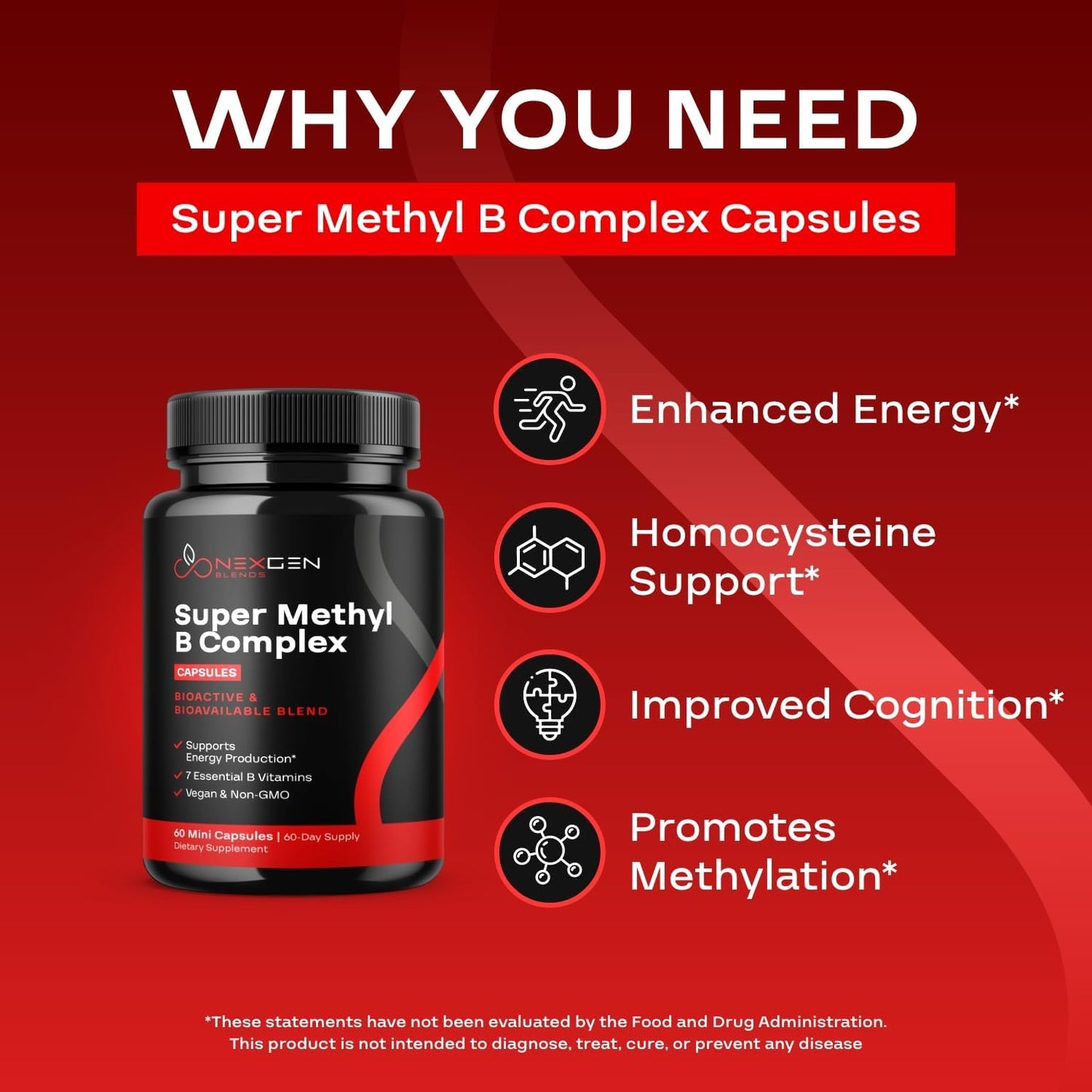 Methylated B Complex Food Supplement - Bioactive with 5-MTHF & Methylcobalamin - görsel 4