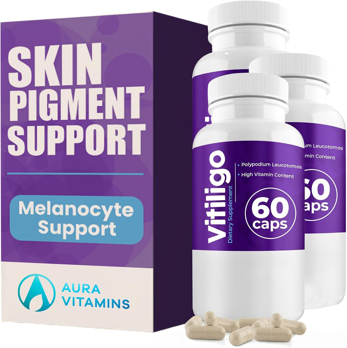 AURA VITAMINS Vitiligo Capsules (60 Capsules) - görsel 10