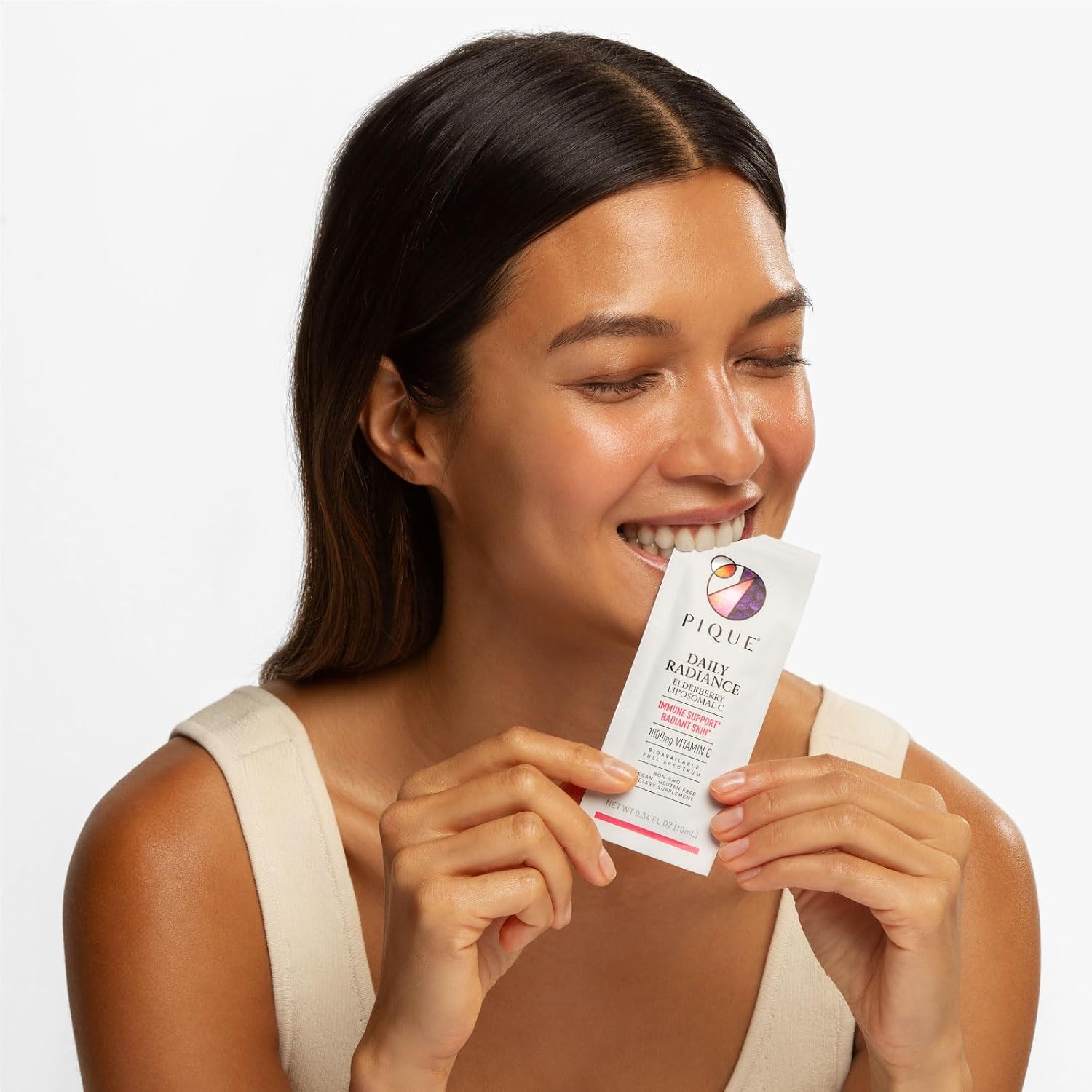 PIQUE Daily Radiance Liposomal Vitamin C with Elderberry - 28 Sachets (10mL each) - görsel 6