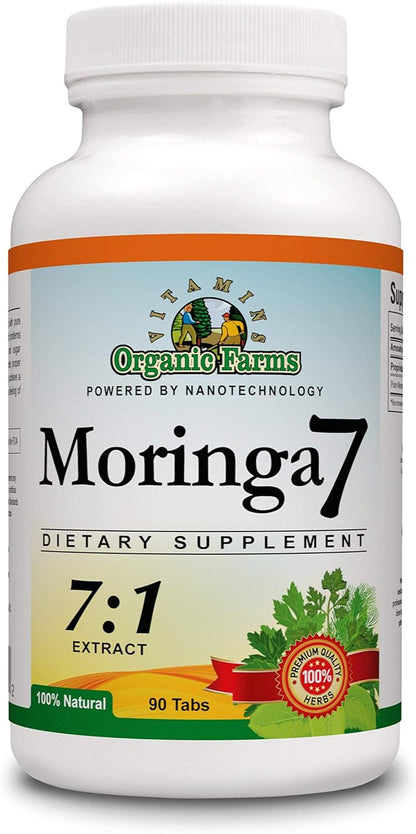 Moringa 7 Super Grass – 100% Natural Organic Moringa Oleifera Extract, 1875 mg