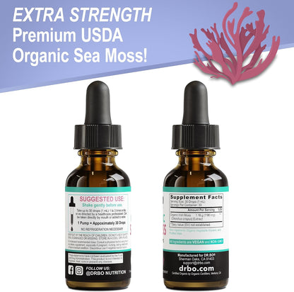 Irish Sea Moss Liquid Drops – Organic, – Thyroid Function: Iodine, a key nutrient in sea moss, plays a role in – Image 9