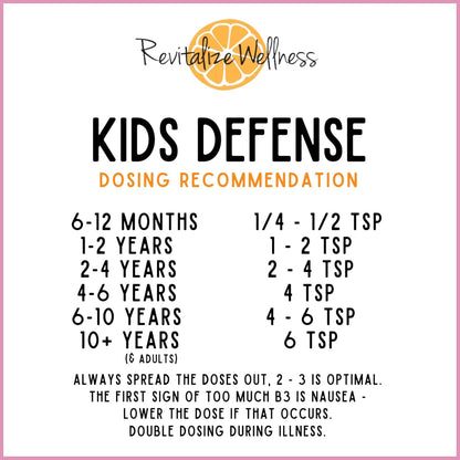 Kids Defence Powder | Orthomolecular Vitamin C (1000 mg) & B3 (250 mg) | New Formula | Cotton Candy Flavour | 120 Servings