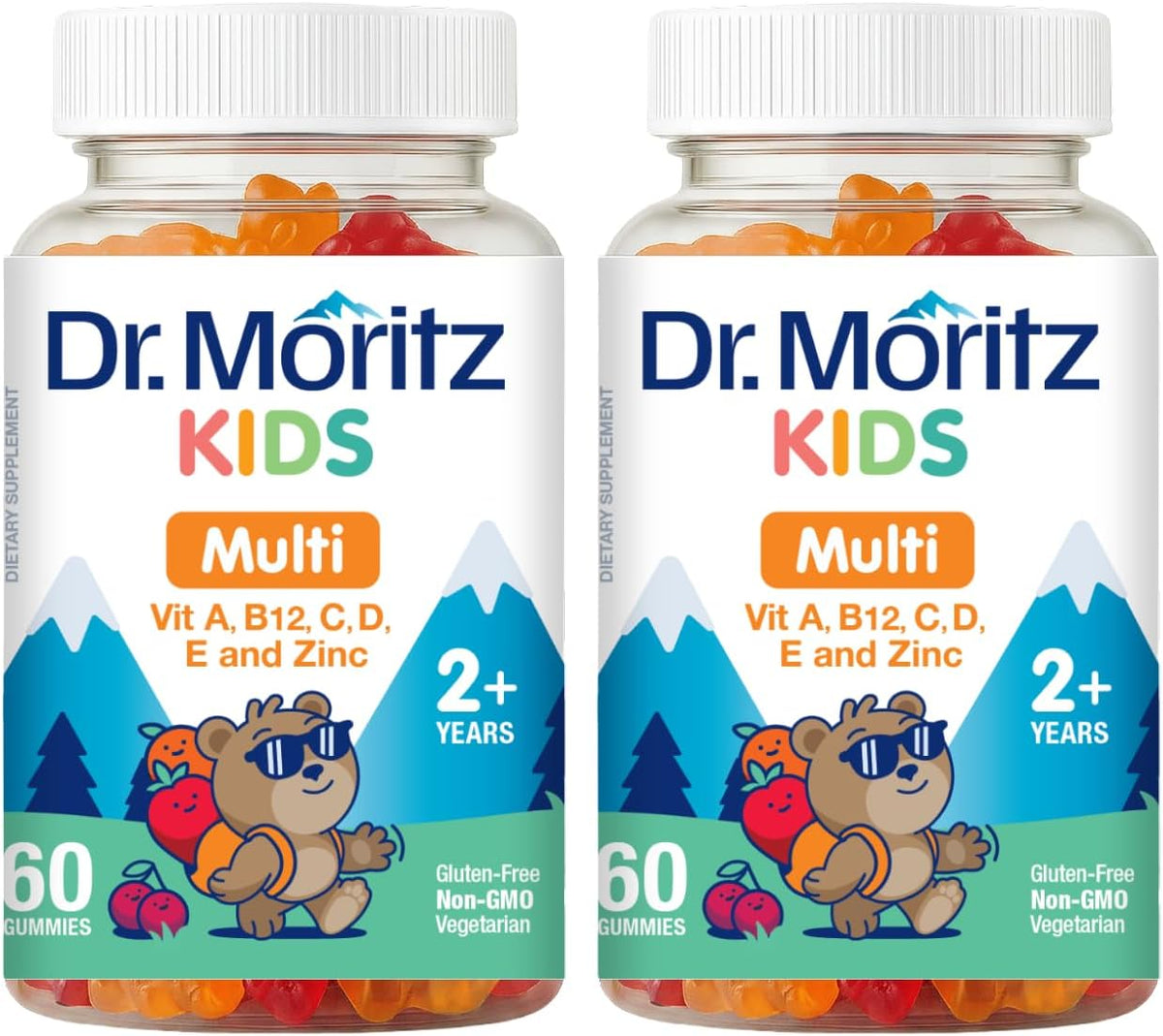 DR. MORITZ Kids Multivitamin Gummies | 14 Essential Vitamins | Daily Supplement for Ages 2+ | 60 Gummies - görsel 9