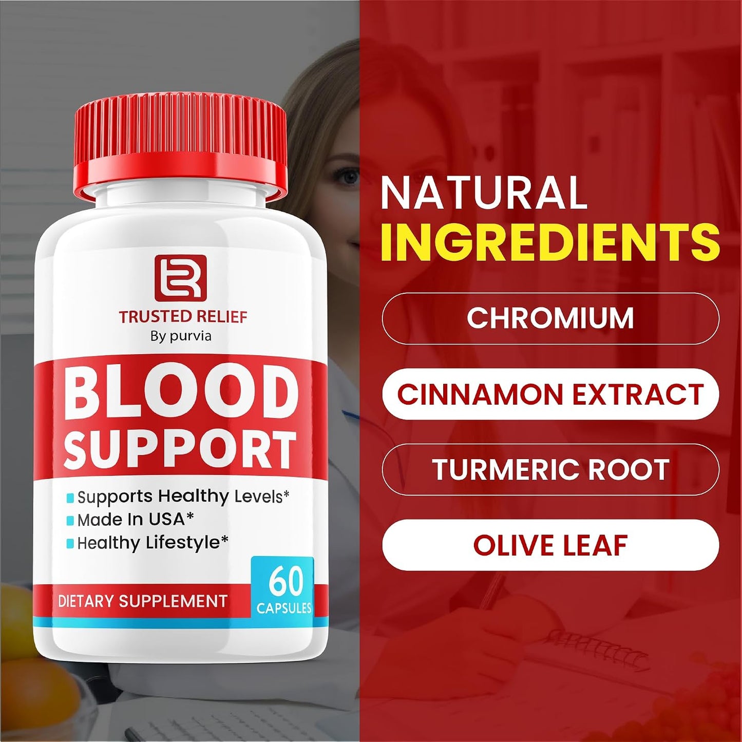 Trusted Relief Blood Support Pills – Advanced Formula (60 Capsules) - görsel 4