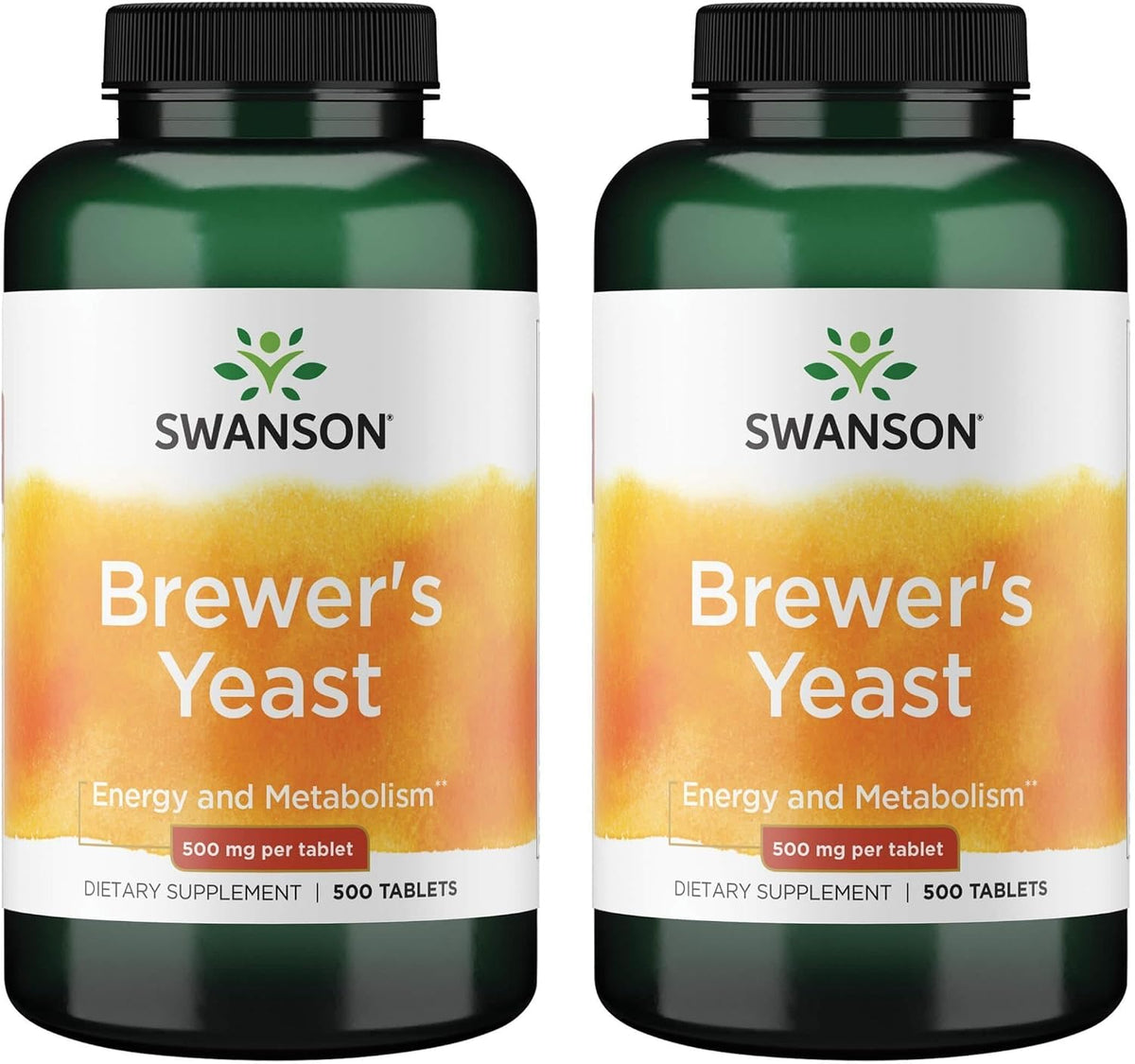 Swanson Brewer's Yeast - B Complex Vitamin Formula (500mg, 500 Tablets) - görsel 2