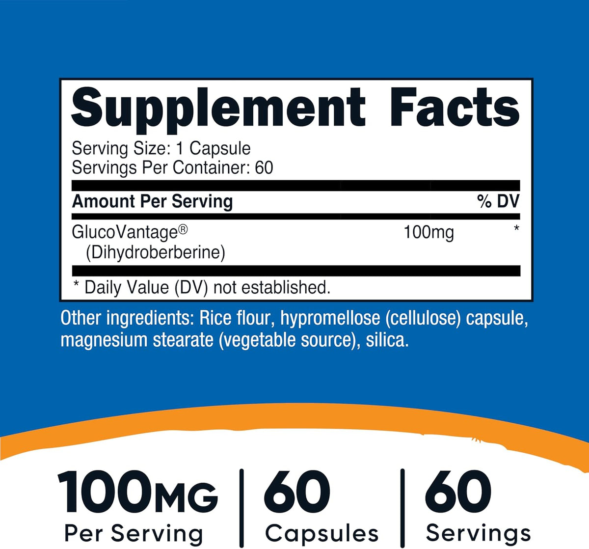Nutricost Dihydroberberine Capsules, 100 mg, 60 Count - görsel 2