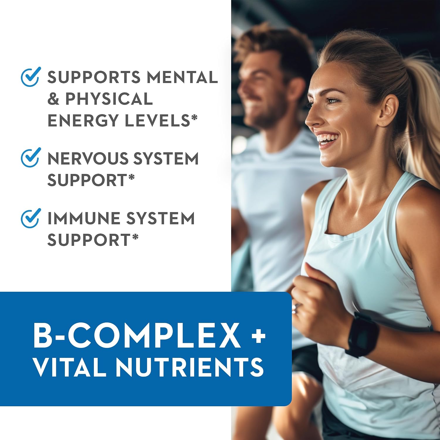 Vitaminerals 2BG+™ B Complex Nerve Support – High Potency B-Complex with Fruits & Veg Blend – 120 Veg Capsules - görsel 5
