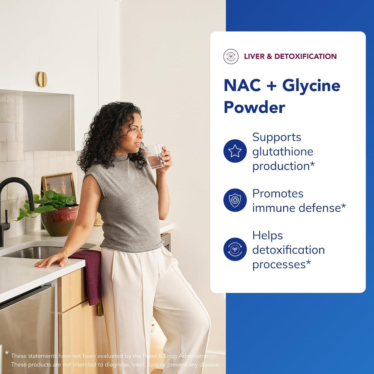 Pure Encapsulations NAC + Glycine Powder - Immune Support, Detox Cleanse & Glutathione Production - Conditionally Essential Amino Acids - Gluten-free & Non-GMO - 159 g - görsel 3