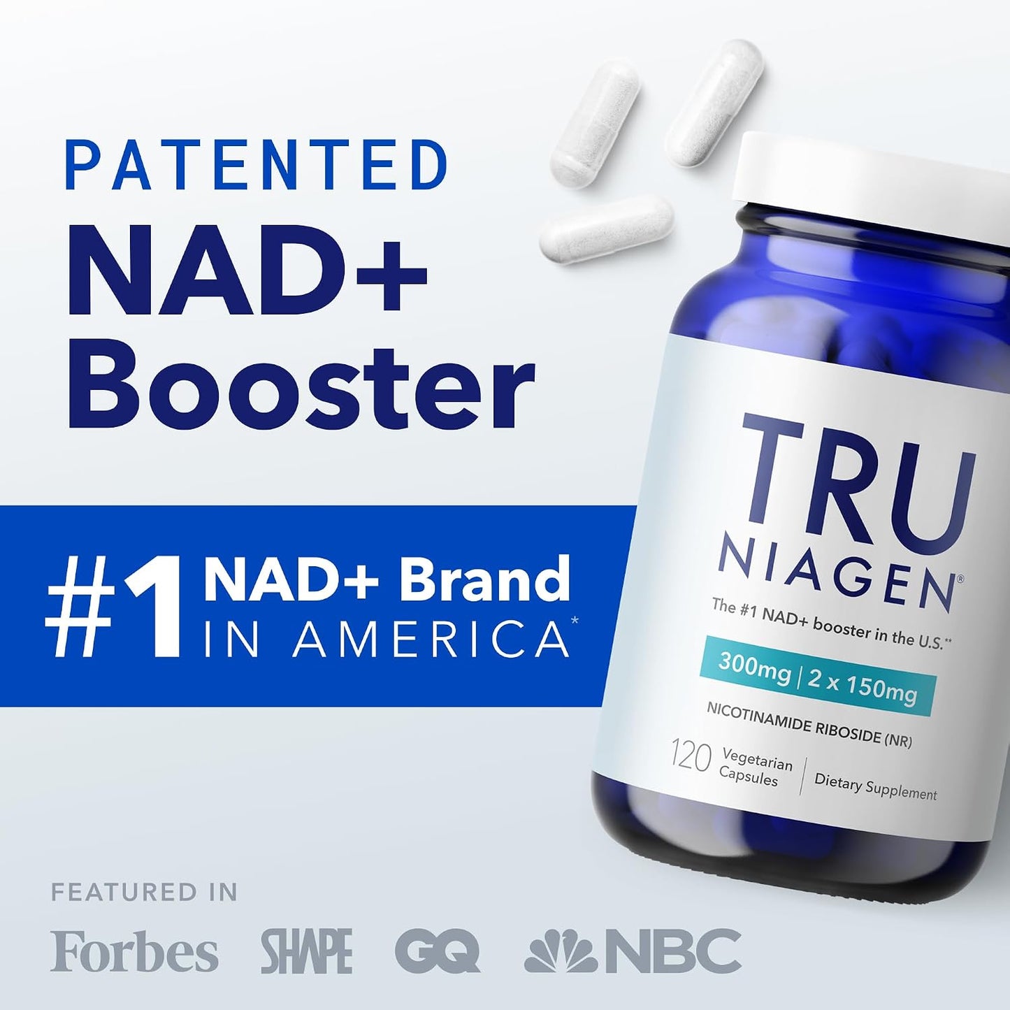 TRU NIAGEN Patented NAD+ Supplement – 300mg Nicotinamide Riboside, 60 Servings - görsel 2