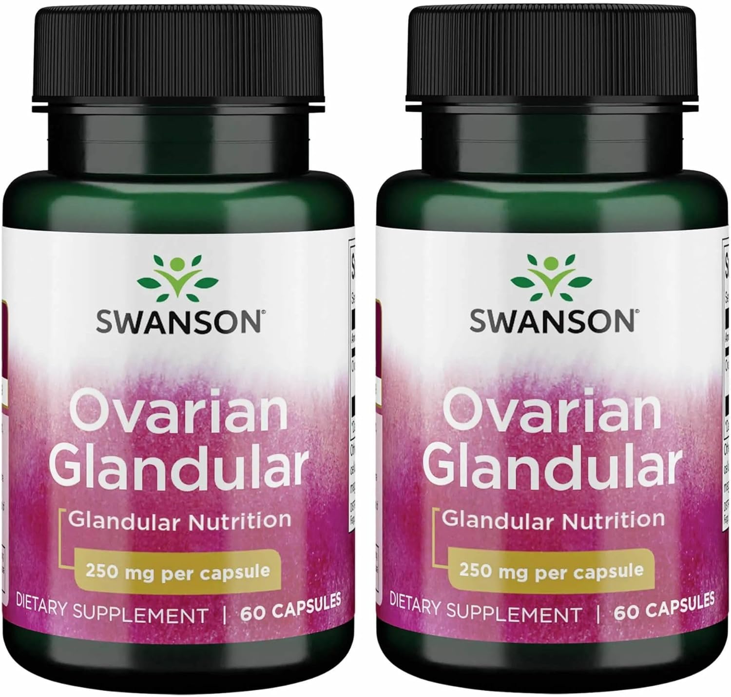 Swanson Ovarian Glandular Supplement - Women's Glandular Health and Balance Support - Premium Bovine Tissue - 60 Capsules, 250mg Each - görsel 9