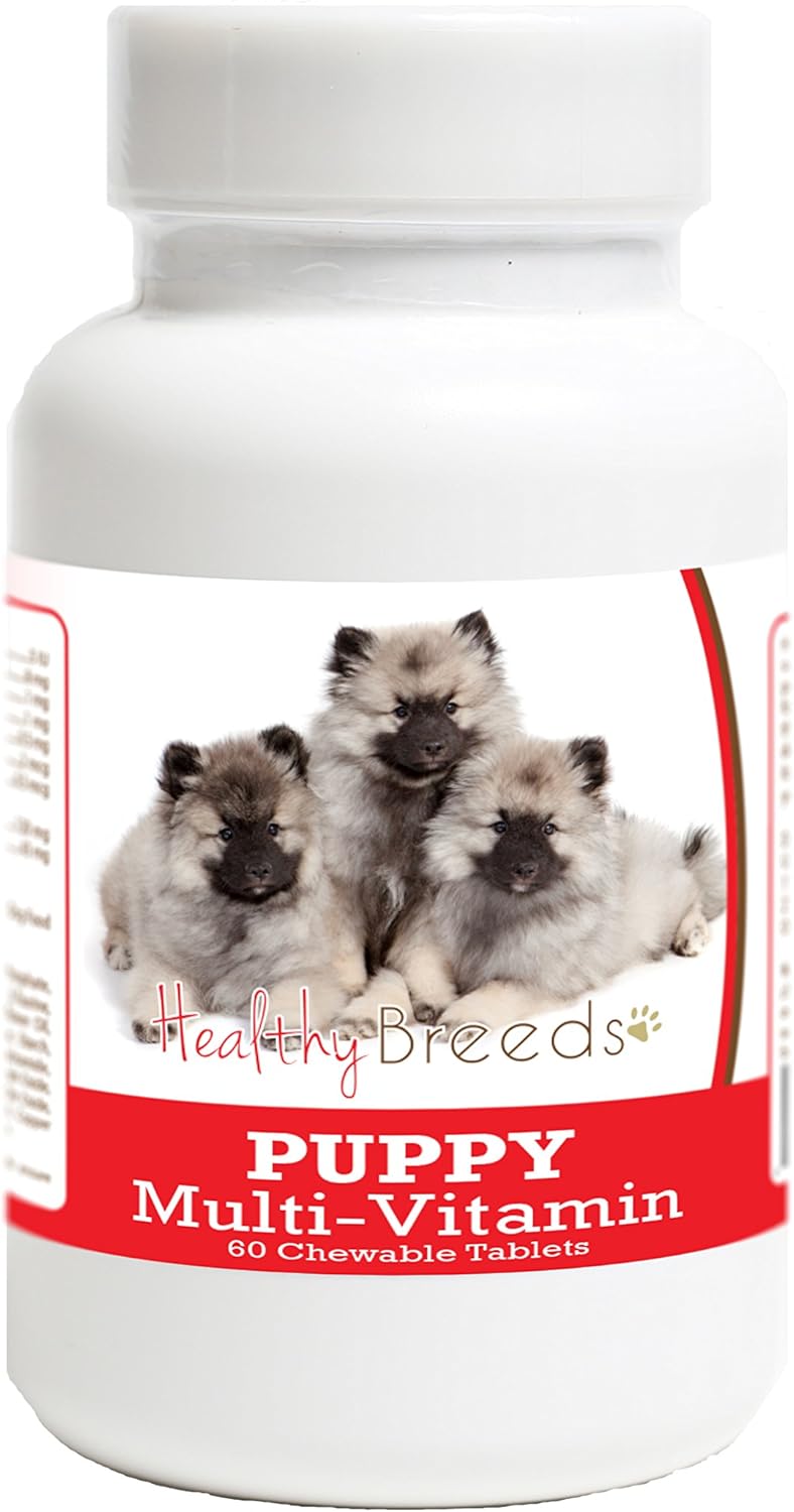 Healthy Breeds Keeshonden Puppy Dog Multivitamin Tablets 60 Count - görsel 1