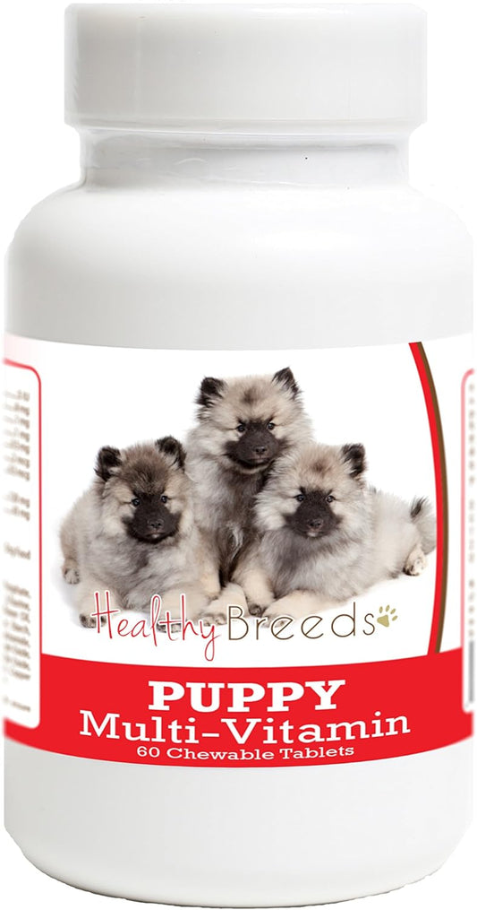 Healthy Breeds Keeshonden Puppy Dog Multivitamin Tablets 60 Count