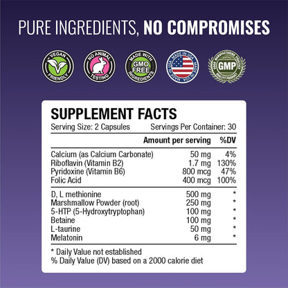 Approved Science Acid Reflux Support – 60 Capsules – Vegan