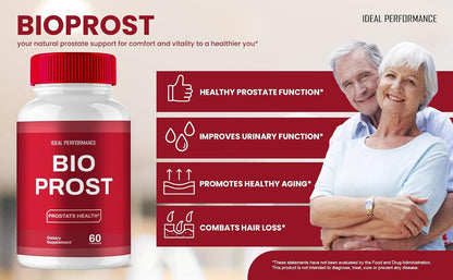IDEAL PERFORMANCE Bioprost Capsules - Maximum Strength Prostate Health Food Supplement (60 Capsules)