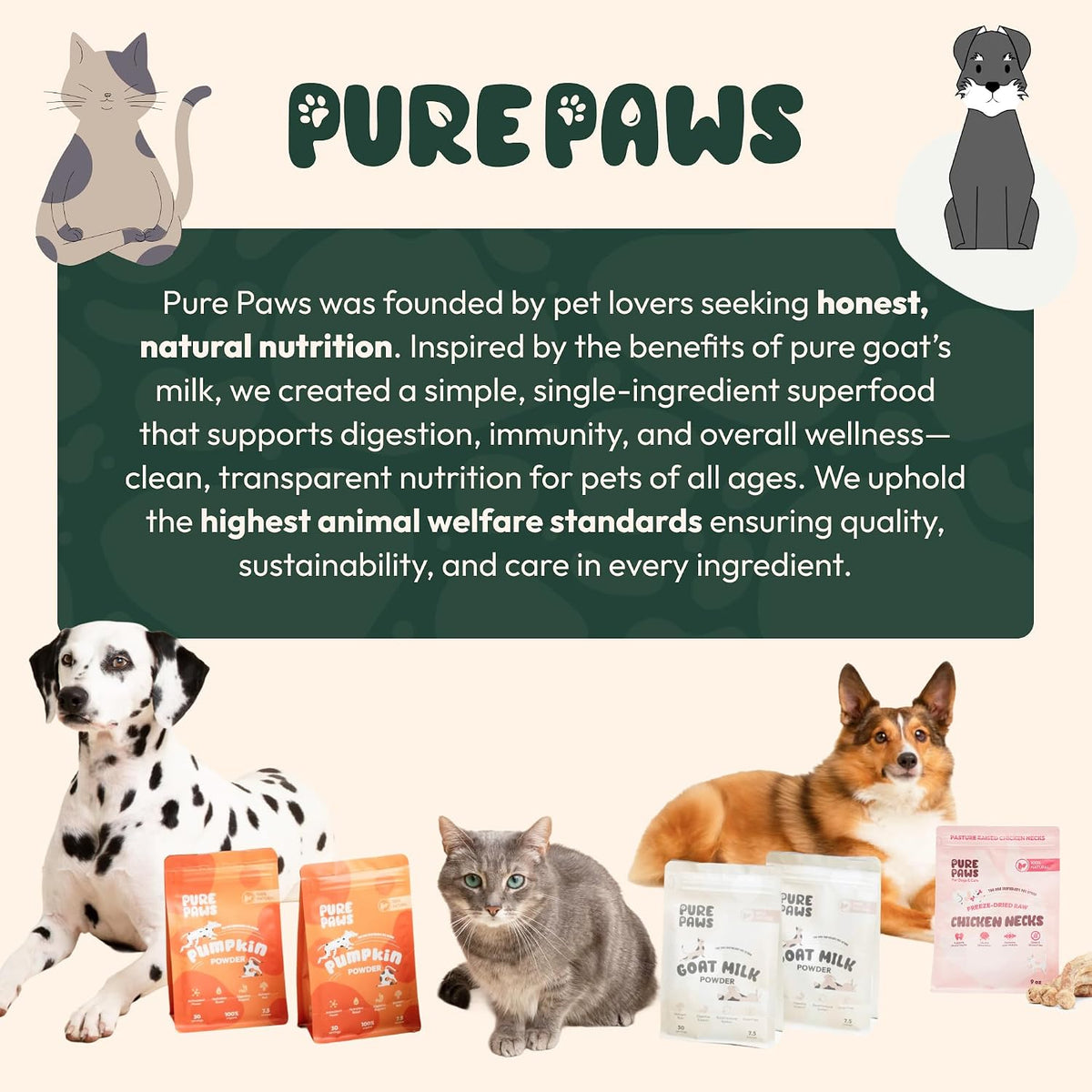 Pure Paws Organic Pumpkin Powder for Dogs, Puppies, Cats, and Kittens - 213g - görsel 8