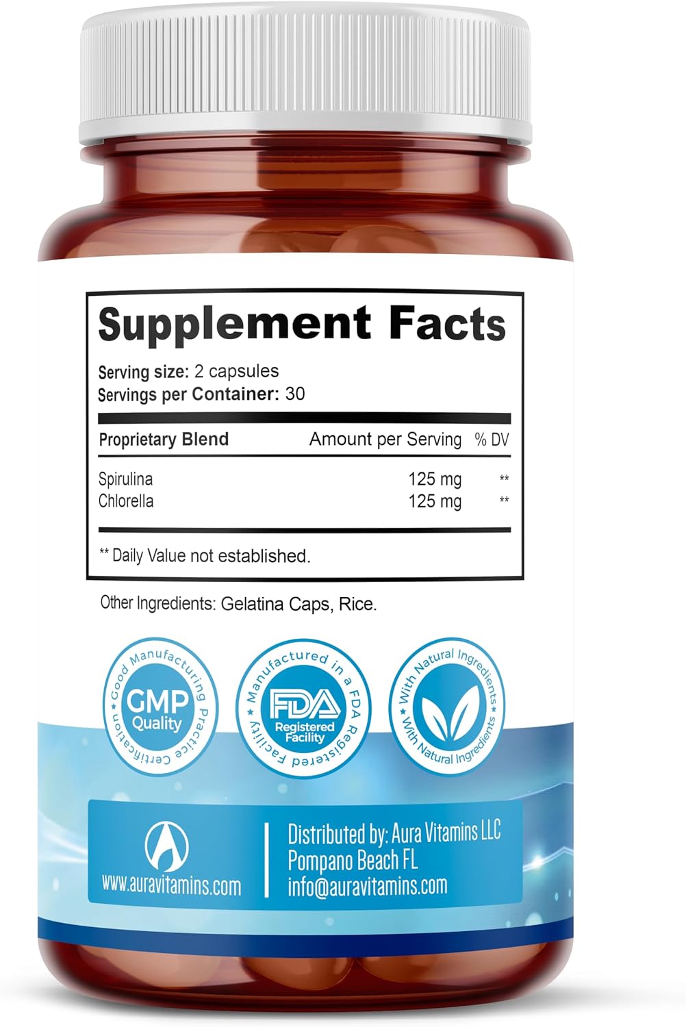Aura Vitamins Stem Cell Supplement 500mg – 180 Capsules - görsel 8