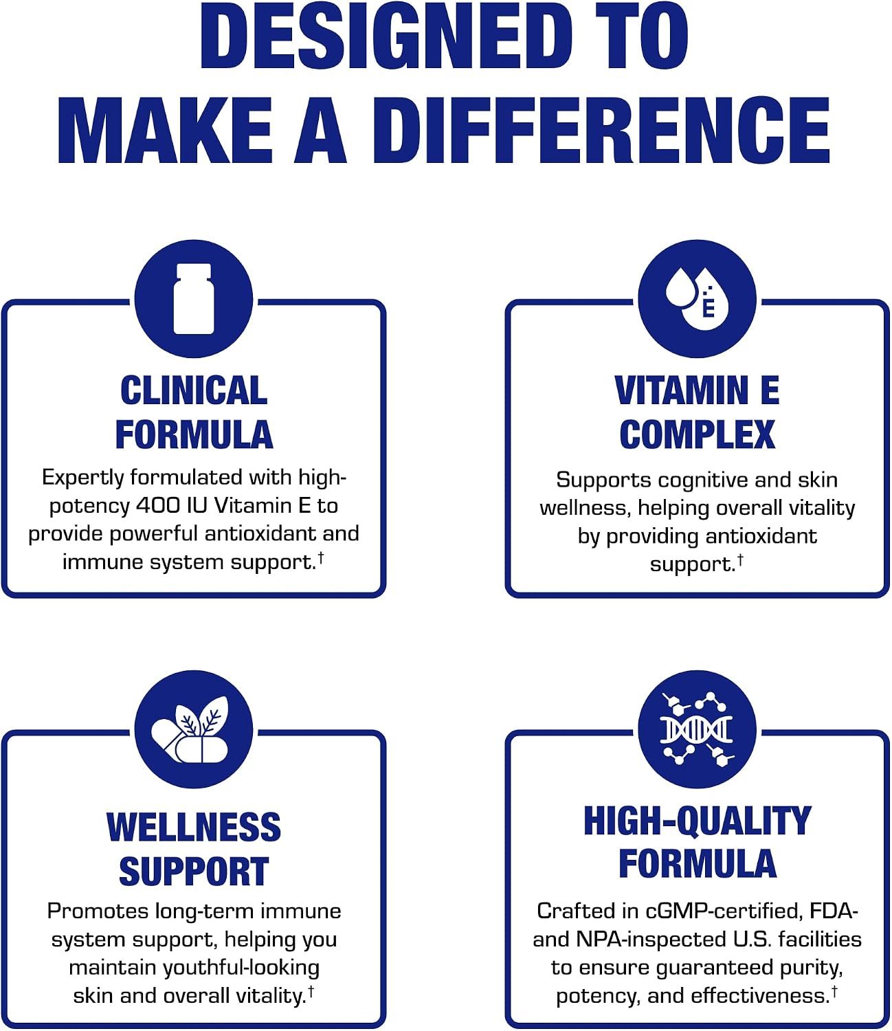Vitamin E 400 IU Softgels – Natural d-Alpha Tocopherol & Mixed Tocopherols – Antioxidant Immune Support – 90 Softgels - görsel 9