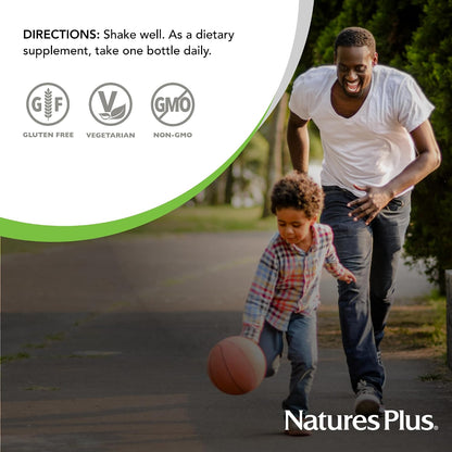 NaturesPlus Source of Life GOLD Liquid Multi Shot - 30 ml (1 fl oz), Case of 12 - Tropical Fruit Flavour - Provides Nutrients from 100+ Fruits and Vegetables - 12 Servings
