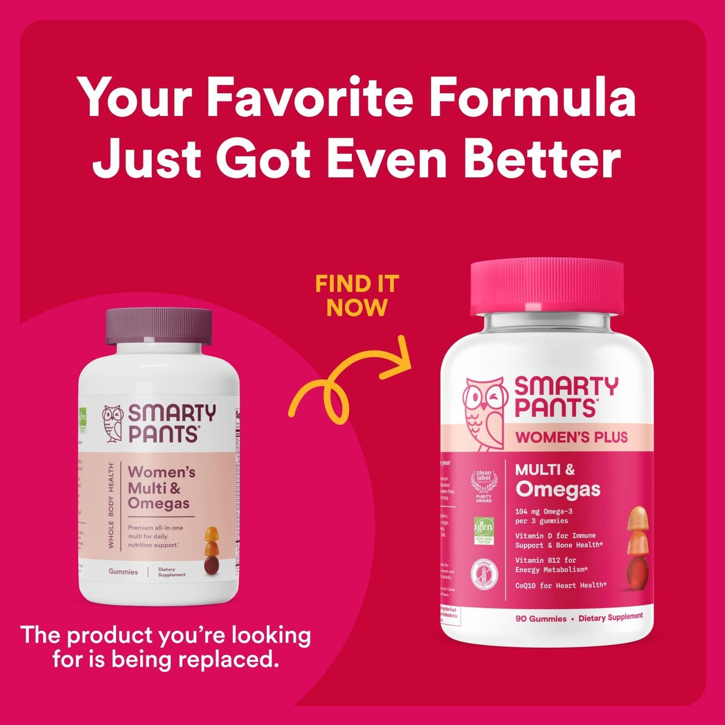SmartyPants Women's Multivitamin Gummies: Omega 3 Fish Oil (EPA/DHA), Methylfolate, CoQ10, Vitamin D3, C, Vitamin B12, B6, A, K & Zinc, Inositol, Gluten-free, 180 Count (30 Day Supply) - görsel 2