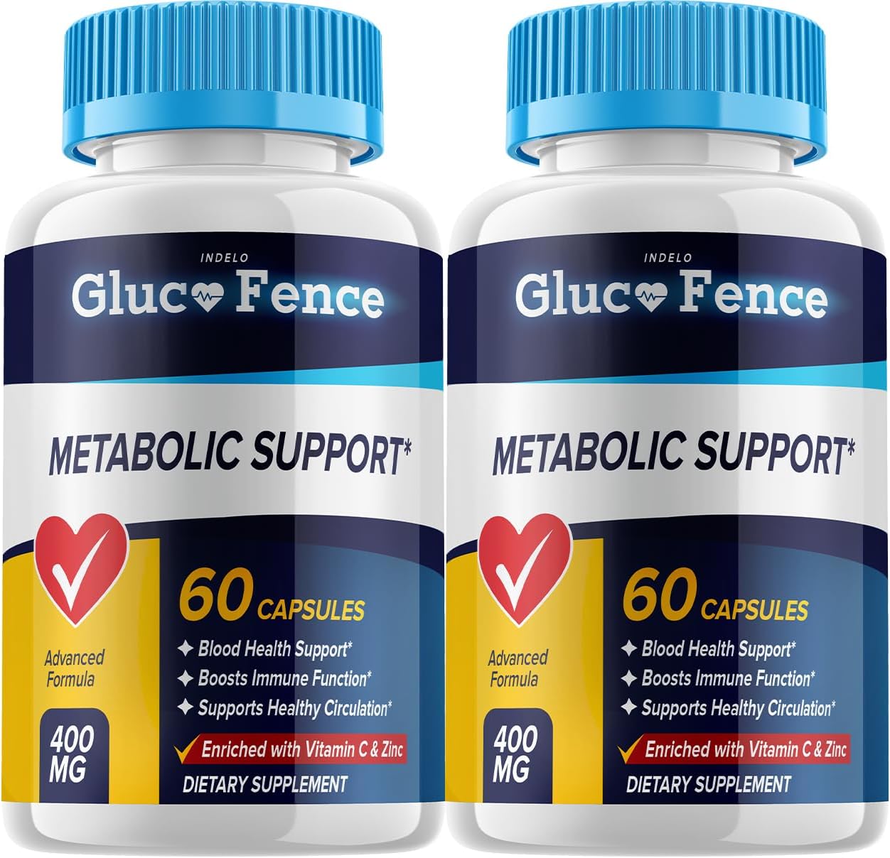 Gluco Fence Metabolic Support - Gluco Fence Advanced Formula Capsules (2 Pack, 120 Capsules) - görsel 1