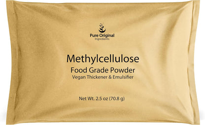 Pure Original Ingredients Methylcellulose (70g) - Always Pure, Thickener & Emulsifier, Food Grade