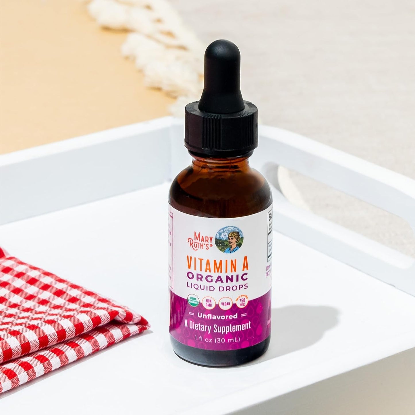 MARYRUTH'S Organics USDA Organic Vitamin A Liquid Drops, 1 oz - görsel 10