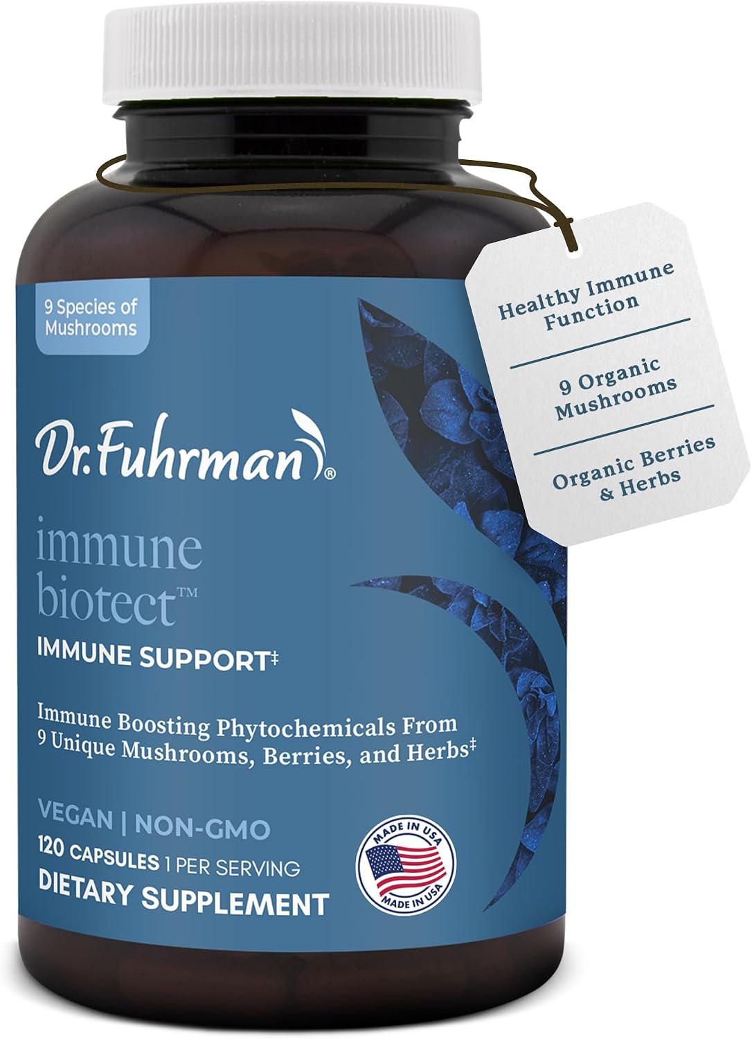 Dr. Fuhrman All-Natural Immune Support Supplement – Organic Mushrooms & Berries, 120 Capsules - görsel 7