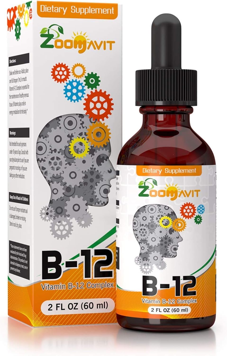 Zoomavit Vitamin B Complex Liquid Drops – 60 ml – Rapid Absorption - görsel 1