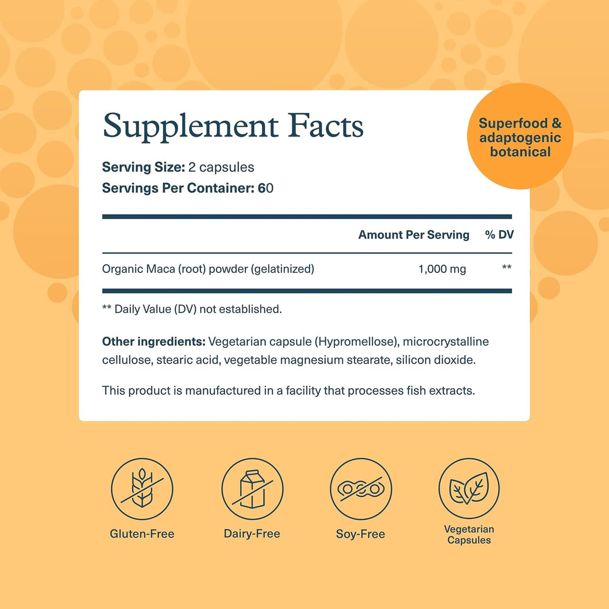 Youtheory Women’s Maca Root - 120 Vegan Capsules (60 Day Supply) - Gelatinised Peruvian Yellow Maca for Energy, Hormone Balance & Menopause Support - Adaptogen Blend for Stress - Gluten-Free - görsel 2