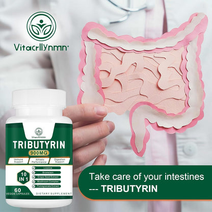 VITACRLLYNMN Tributyrin Supplement – Butyrate Precursor for Gut Barrier Support