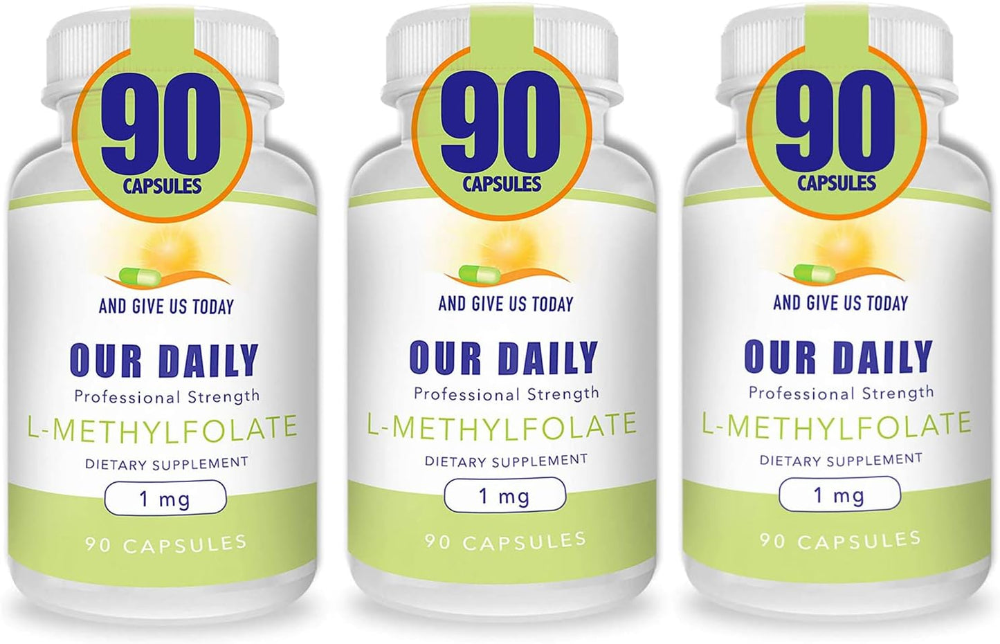 Our Daily Vites L-Methylfolate 1mg (1000mcg) Active Folate, 5-MTHF, 90 Capsules - görsel 8