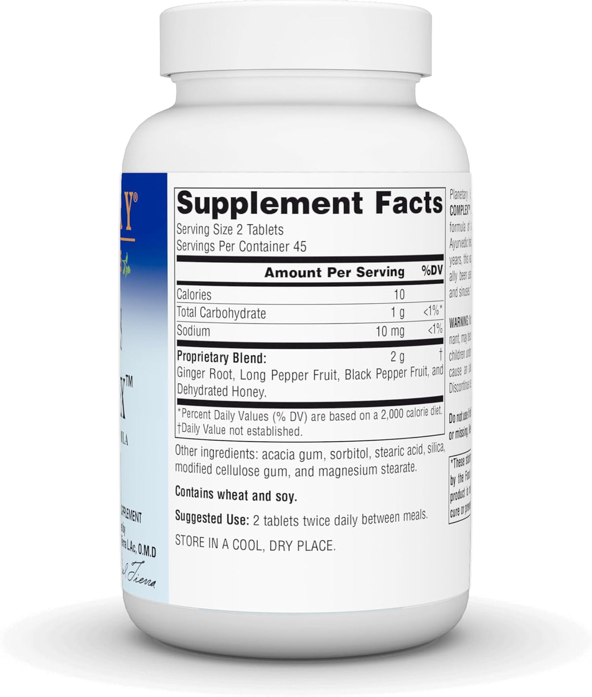 Planetary Herbals Three Spices Sinus Support Tablets - görsel 3
