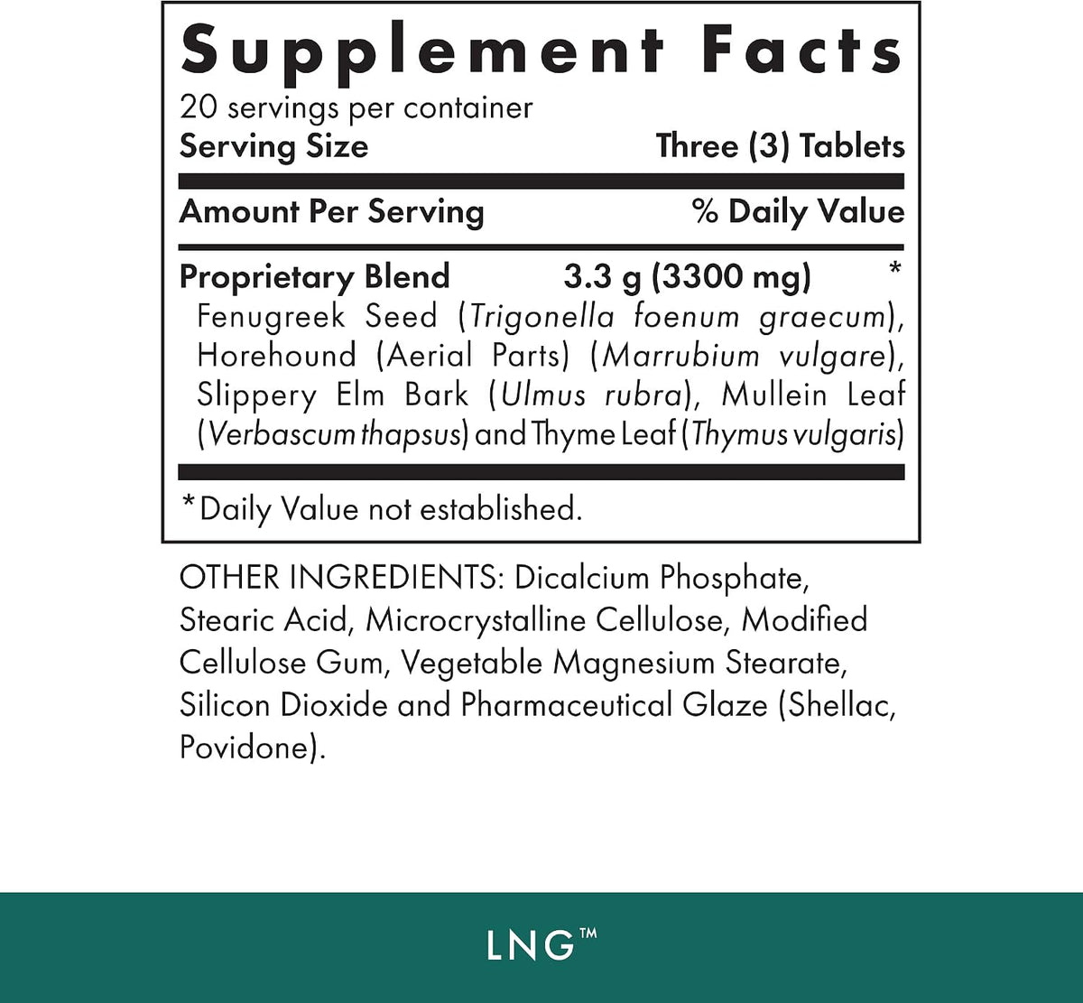 Michael's Health Naturopathic Programmes LNG - Herbs for Lung and Respiratory Support - 60 Vegetarian Tablets - görsel 2
