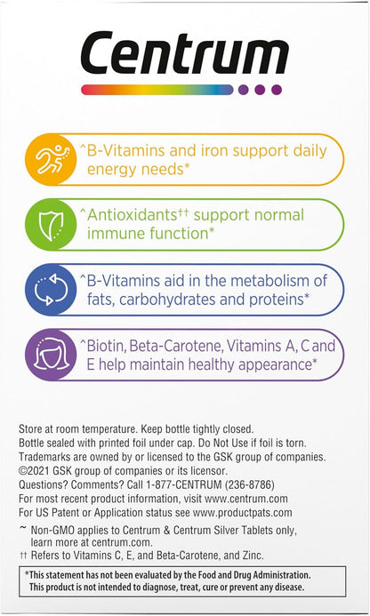Centrum Multivitamin for Women, 120 Tablets