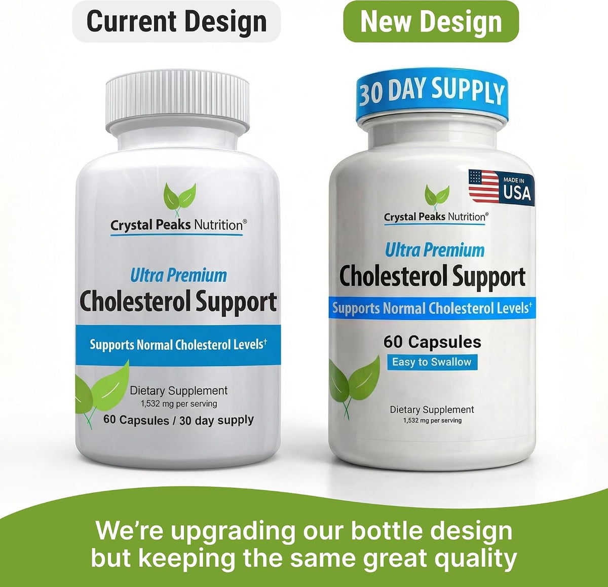 Crystal Peaks Nutrition Cholesterol Supplement - Natural, 60 Capsules - görsel 2