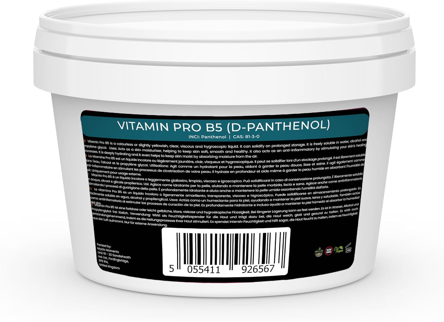 Mystic Moments Vitamin Pro B5 (D-Panthenol) 500g - görsel 2
